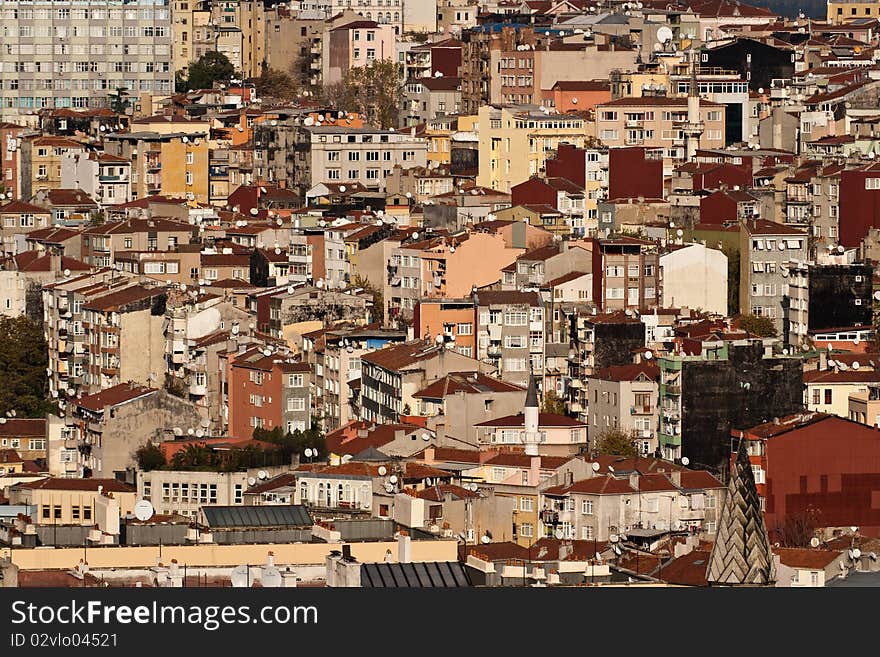 City texture from Istanbul, Turkey