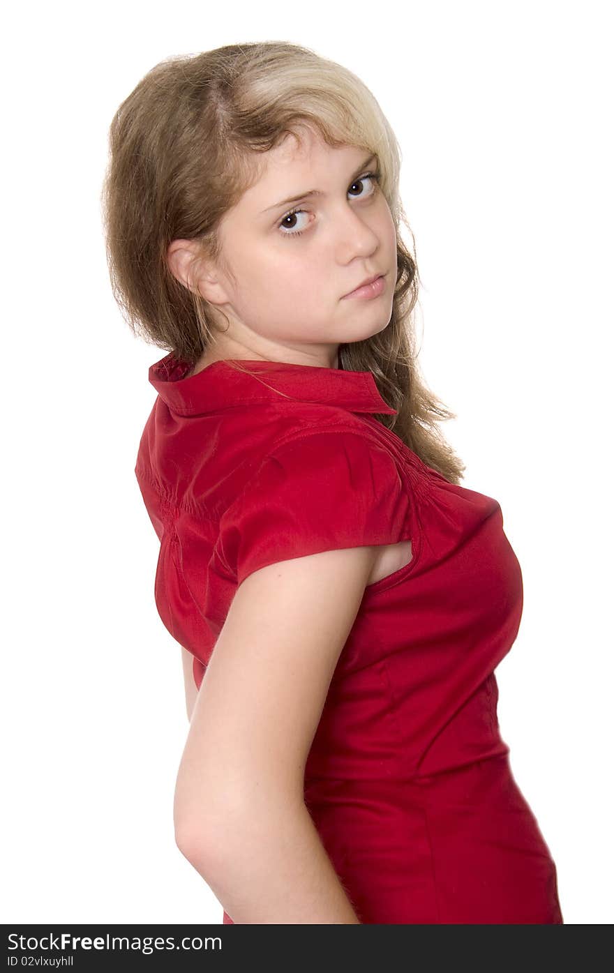 Closeup portrait of a beautyfull young girl