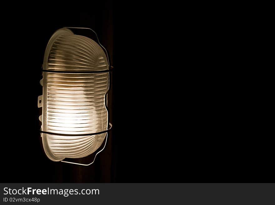 Cellar light isolated on black