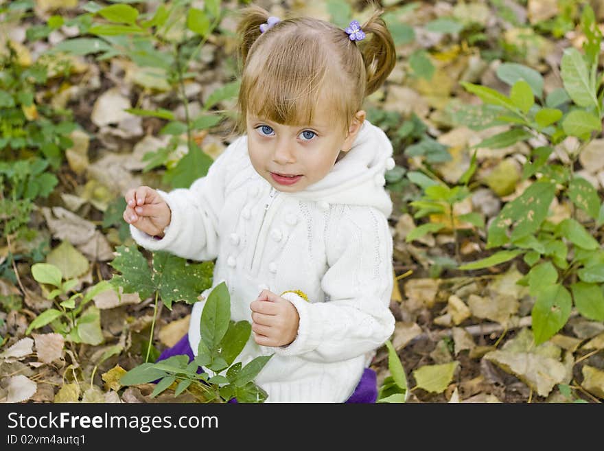 Girl in Autumn Park