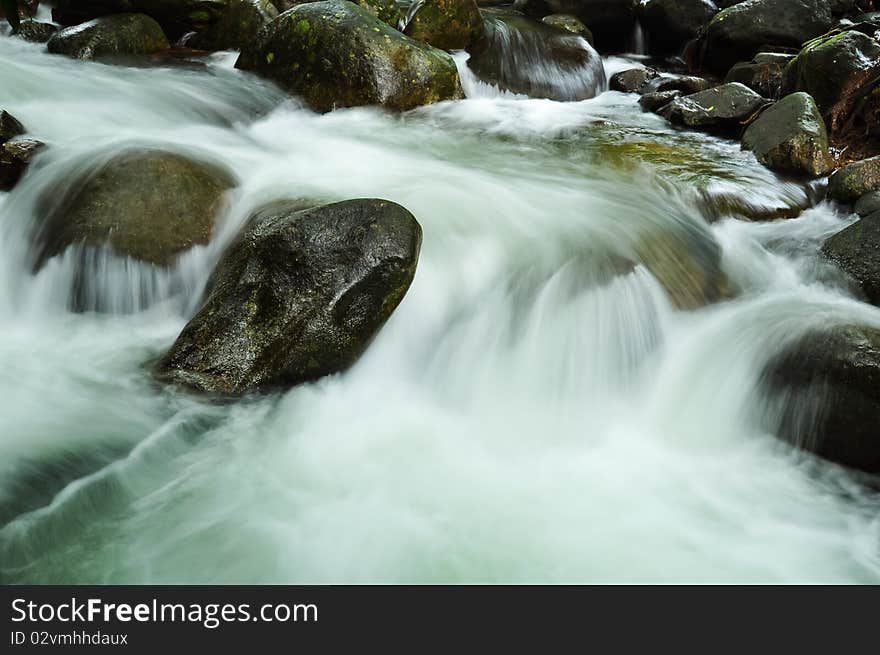 Stream in Thailand, use to background