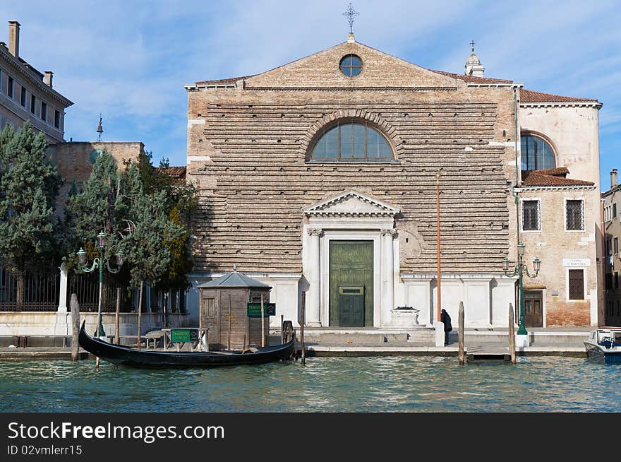 Santa Marcuola church entrace at Cannaregio neighborhood. Santa Marcuola church entrace at Cannaregio neighborhood.