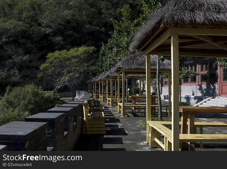 Thatched cottage landscape ,beijing,china