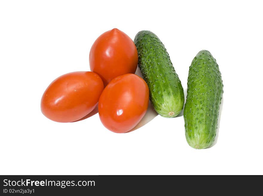 Fresh vegetables isolated on white background. Fresh vegetables isolated on white background.