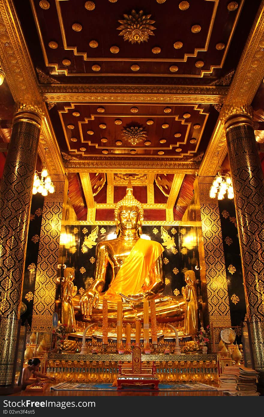 Shin Buddhist Kingdom in the church at the temple thailand