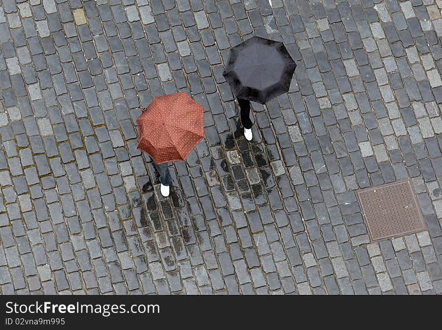 Two umbrellas