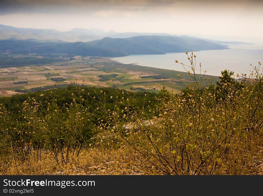 View from the Gokova pass on a Gokova gulf