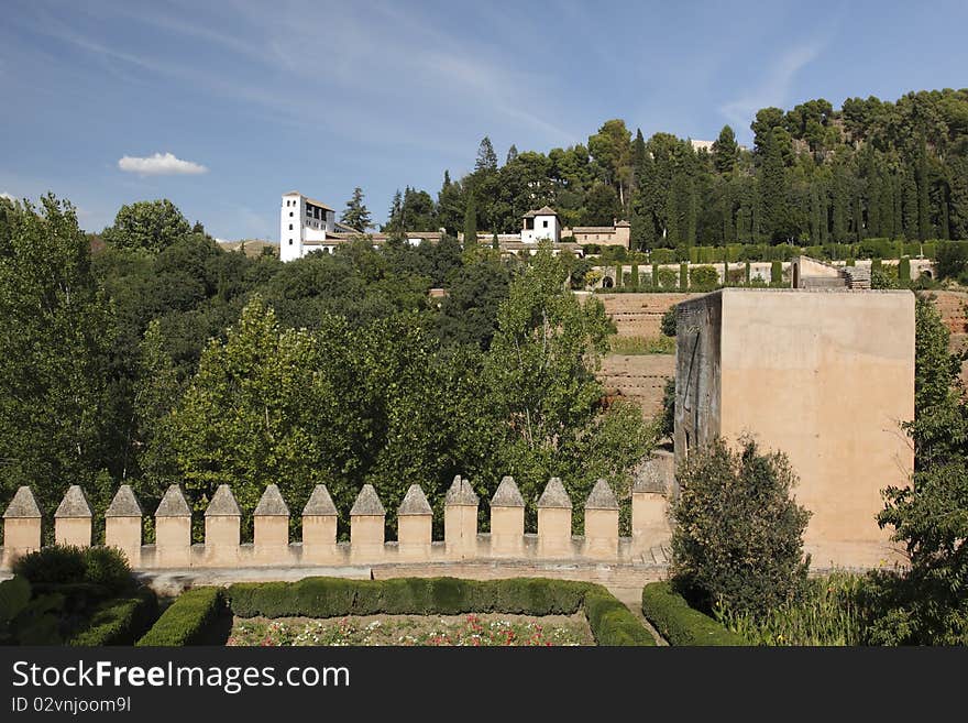 Generalife palace in Granada