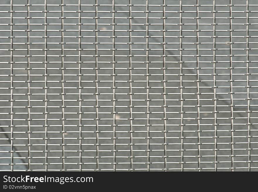 The Background of Stainless Wire Grill. The Background of Stainless Wire Grill