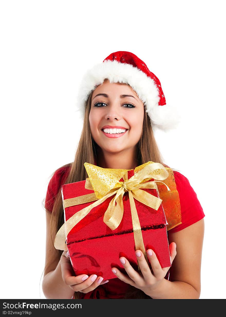 Attractive young women with the gift