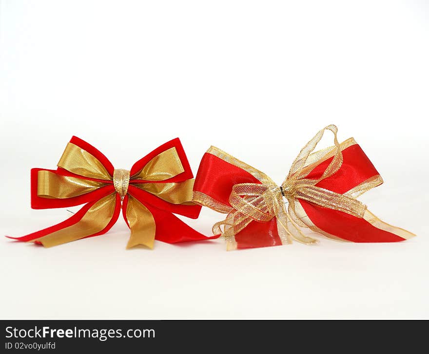 Christmas decoration on white background.