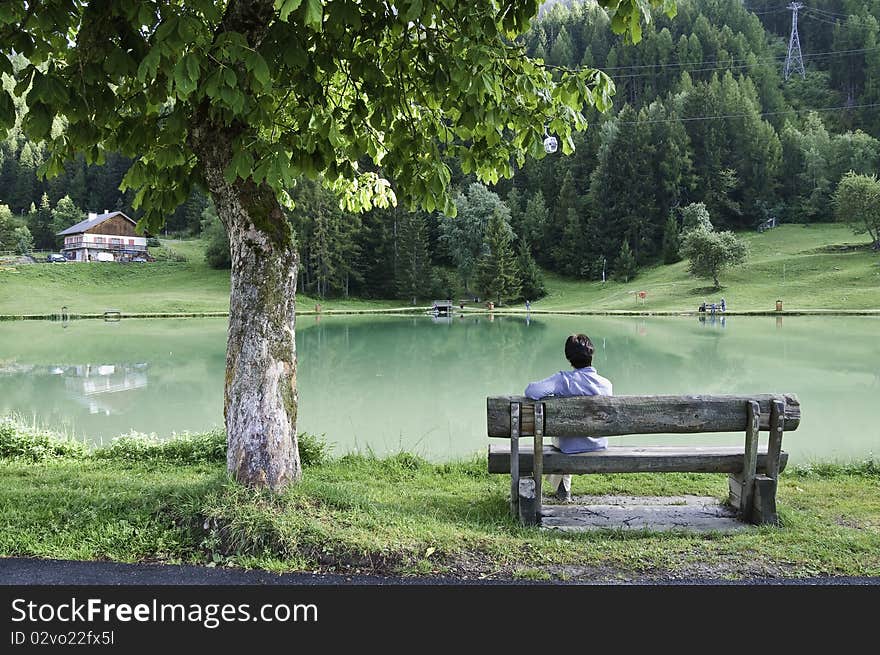 The village of Le Praz, close to the Vanoise National Park has a lake, and wonderful scenery. The village of Le Praz, close to the Vanoise National Park has a lake, and wonderful scenery