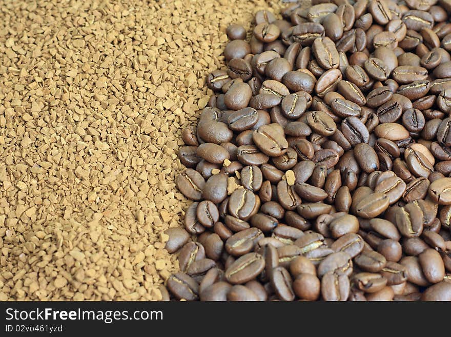 Coffee beans background