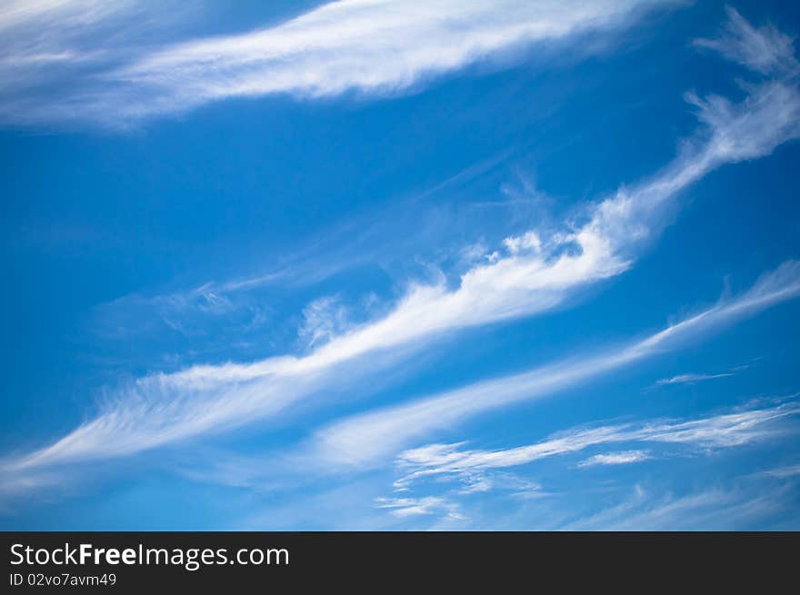 Beautiful cloudscape on an autumn day