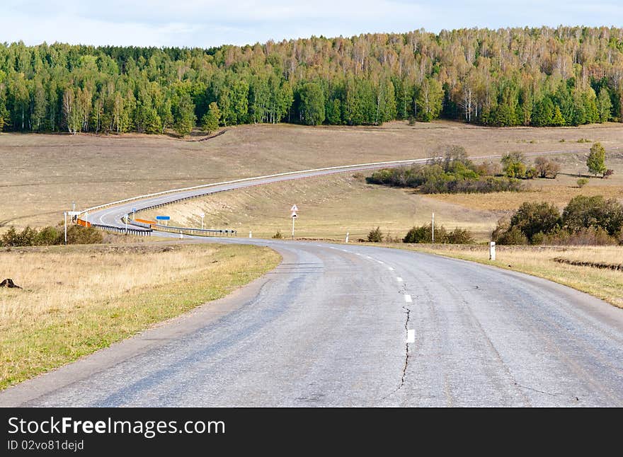 Right turn on the highway