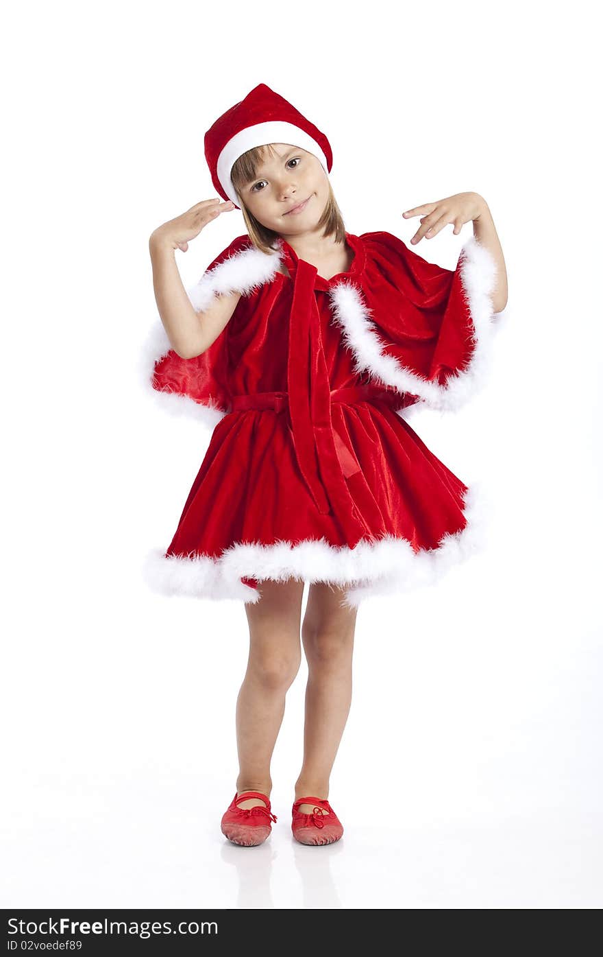 Santa S Little Helper Girl, Adorable 5 Years Old