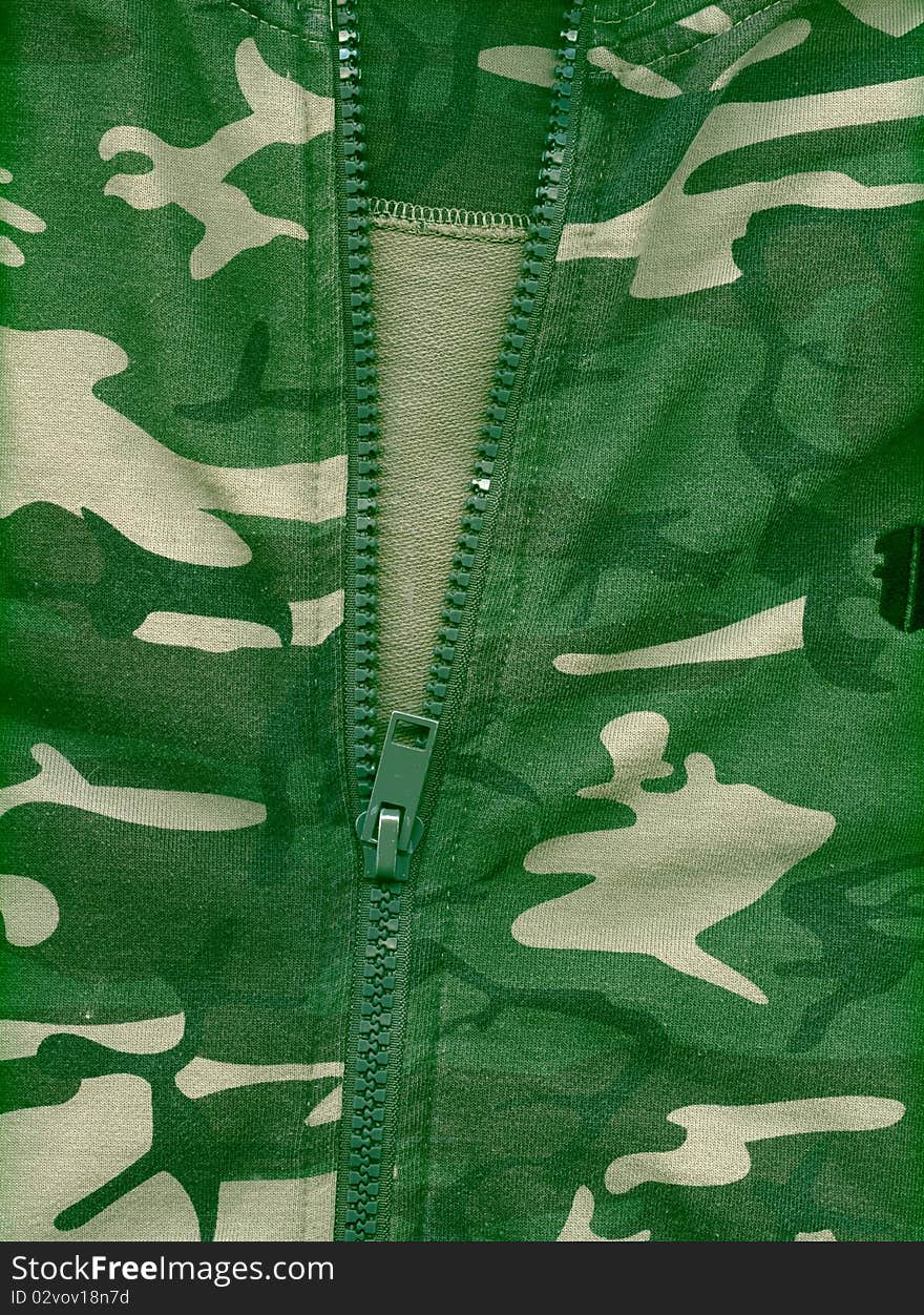 Camouflage Background Unzipped