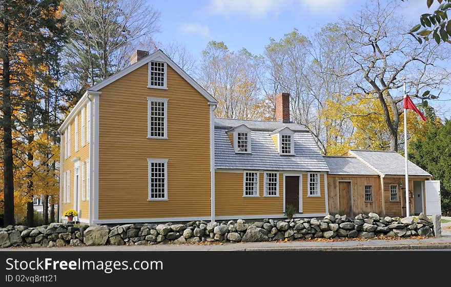 Historic House In Massachusetts