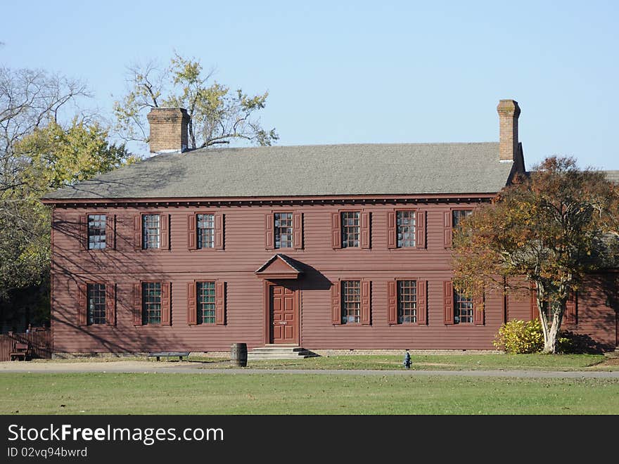 Colonial House In Massachusetts