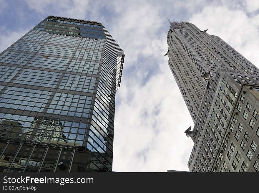 Two Skyscraper Buildings