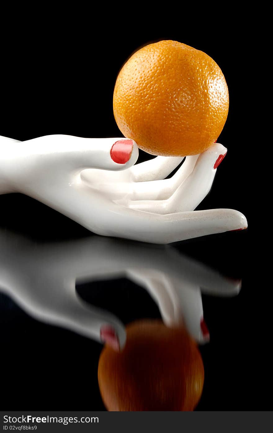 Orange In The Hand