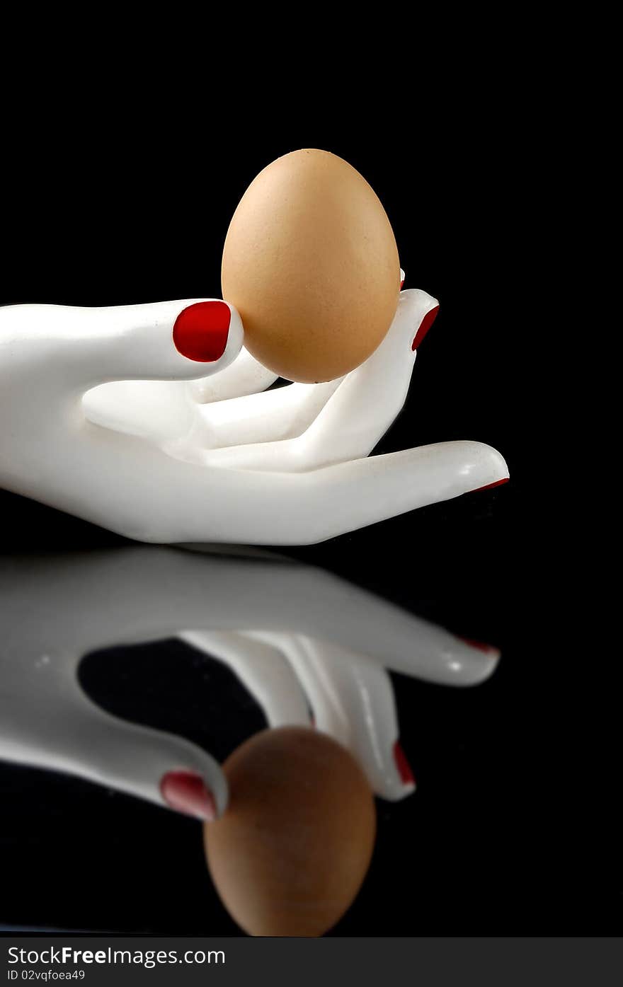 Egg in the hand