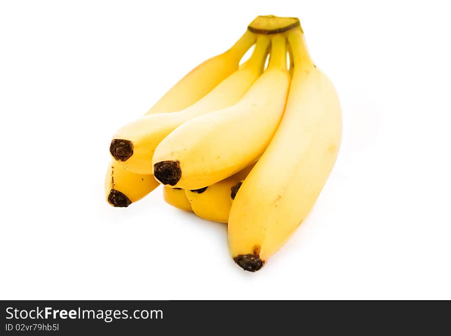 Bananas isolated on white