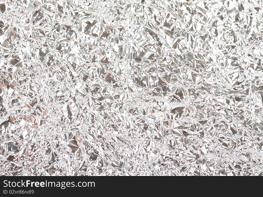 Background From An Aluminium Foil.