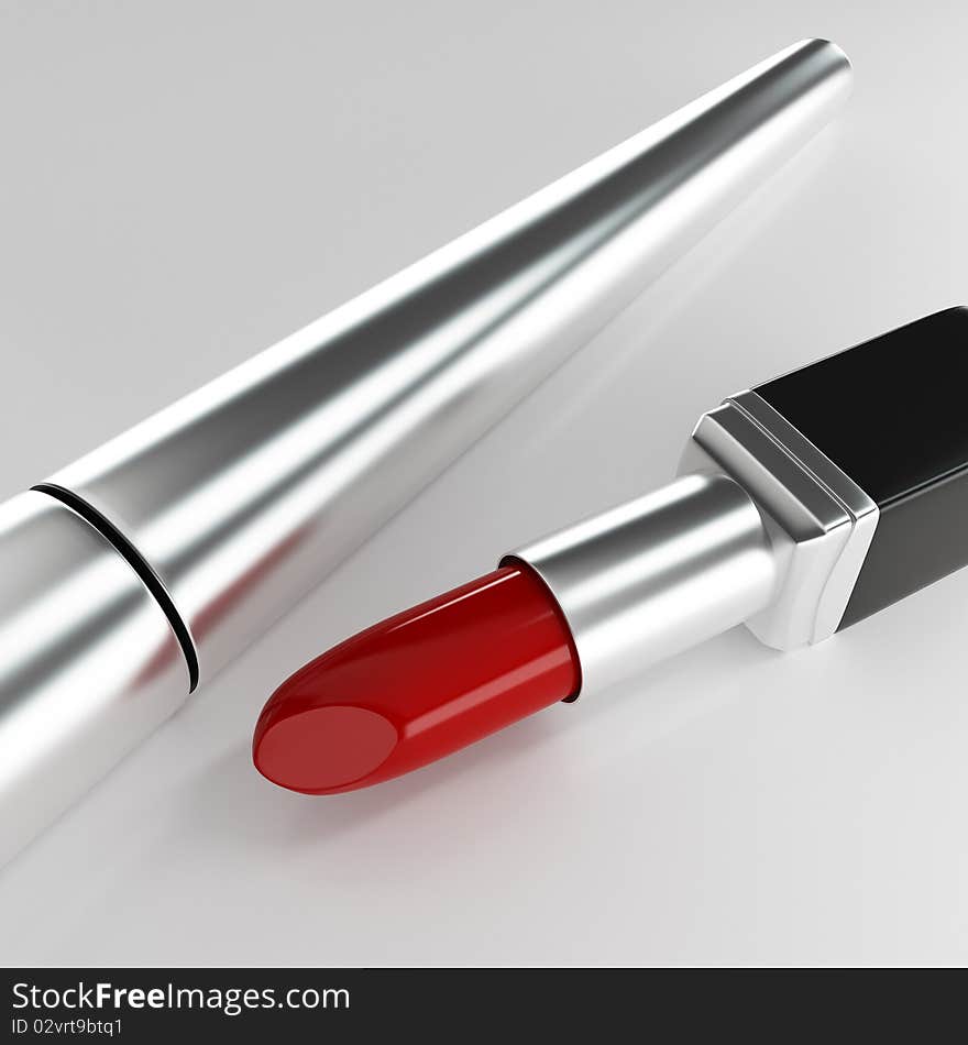 Cosmetics 3D illustration