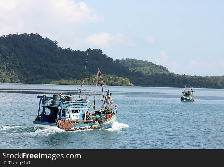 Fisherman boat