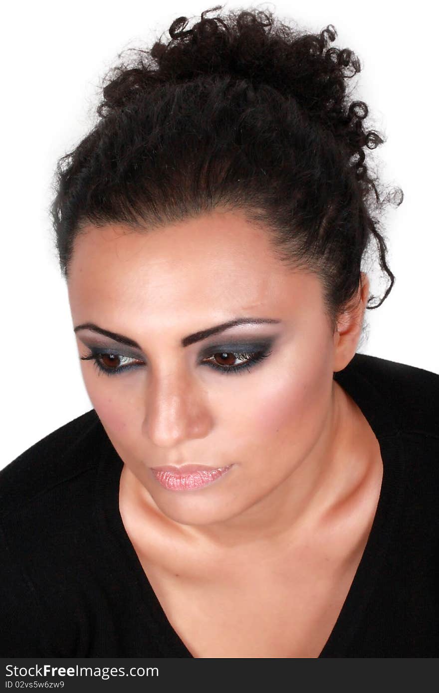 Fashion make-up, woman portrait