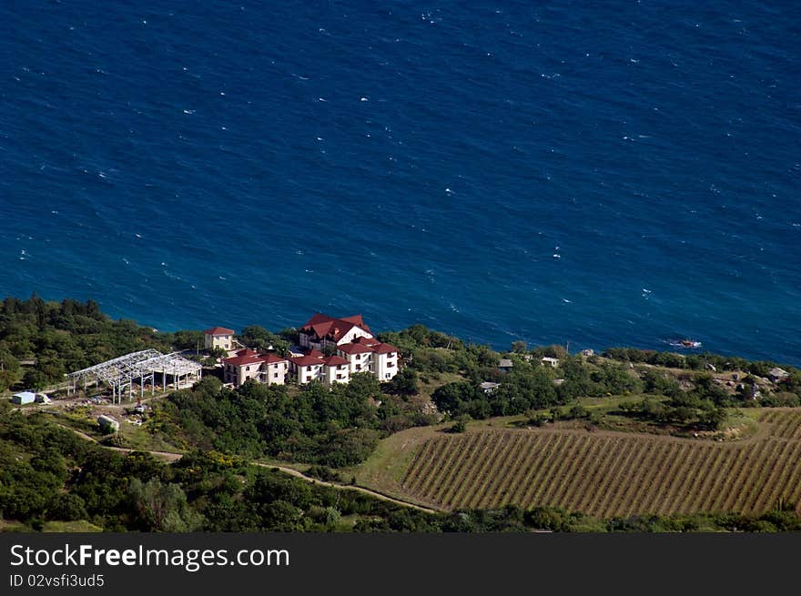 Rental beach cottage with vineyard