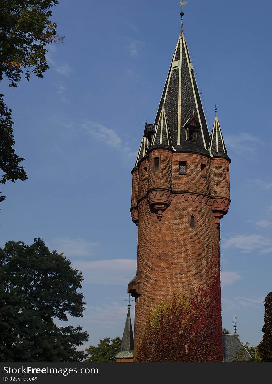 Towers Forming Part Of The Wall Around The Castle