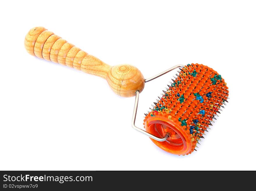 Needle massager   isolated on a white background