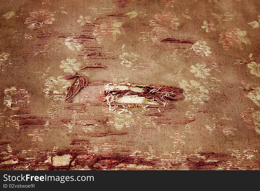 Retro kitsch torn grunge material background. Retro kitsch torn grunge material background