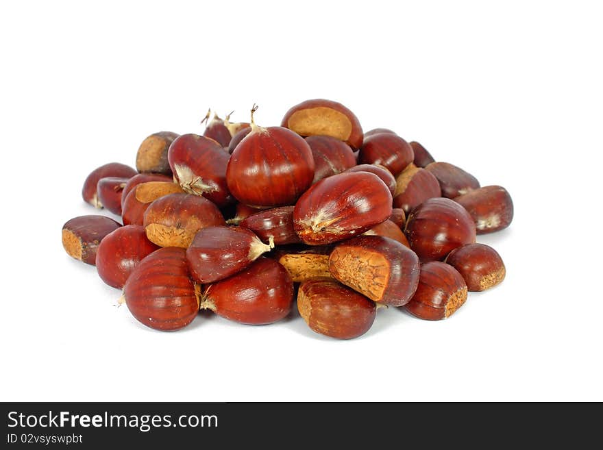 Raw eatable chestnut