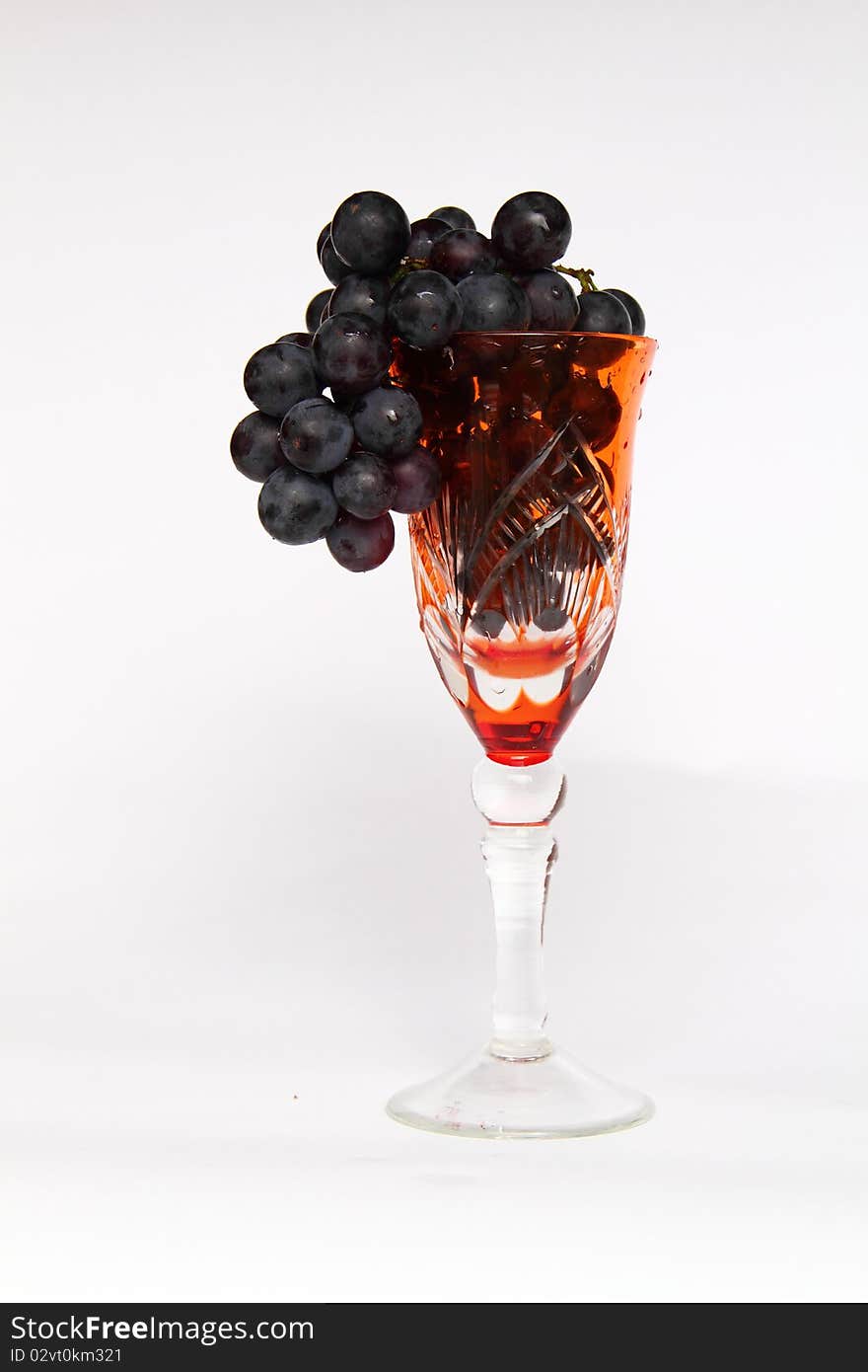 Grapes in a glass