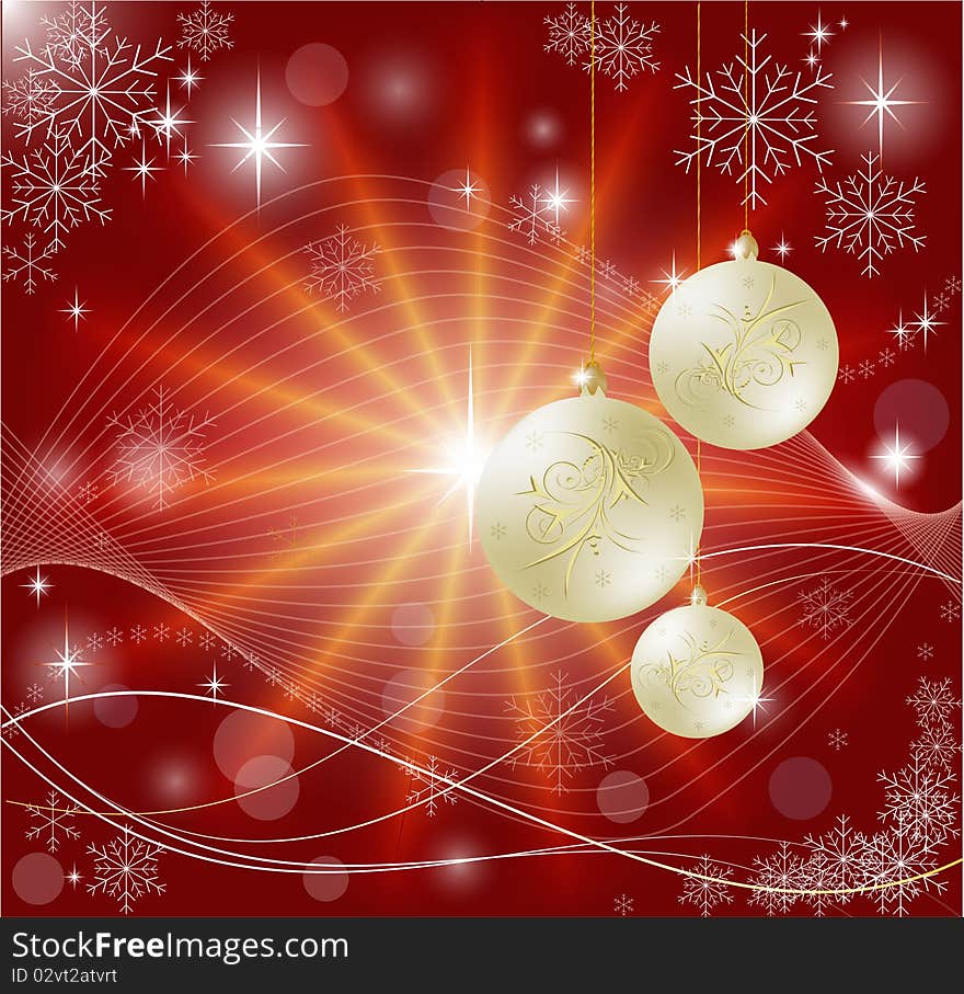 Background ball baubles bow bright card celebration champagne christmas decoration. Background ball baubles bow bright card celebration champagne christmas decoration