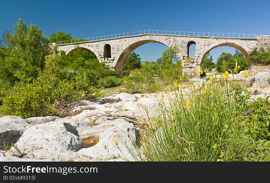 Bridge in Provence land in France