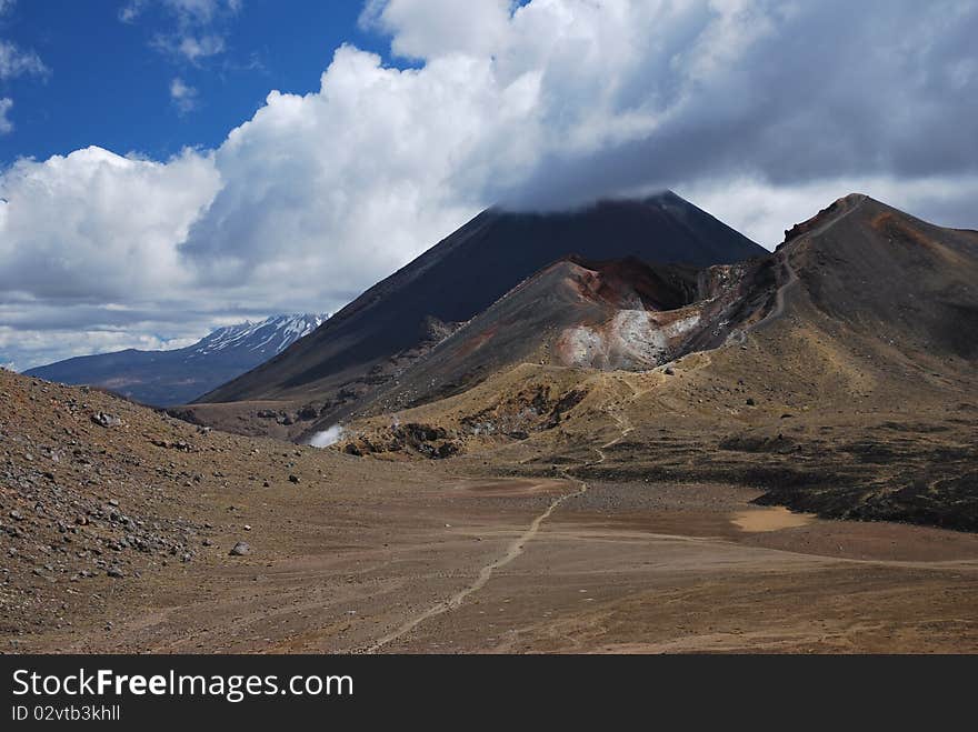 Mt. Ngauruhoe Volcano, Tongariro National Park, New Zealand