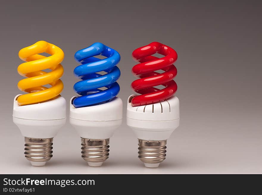 Yellow Blue Red Lamps