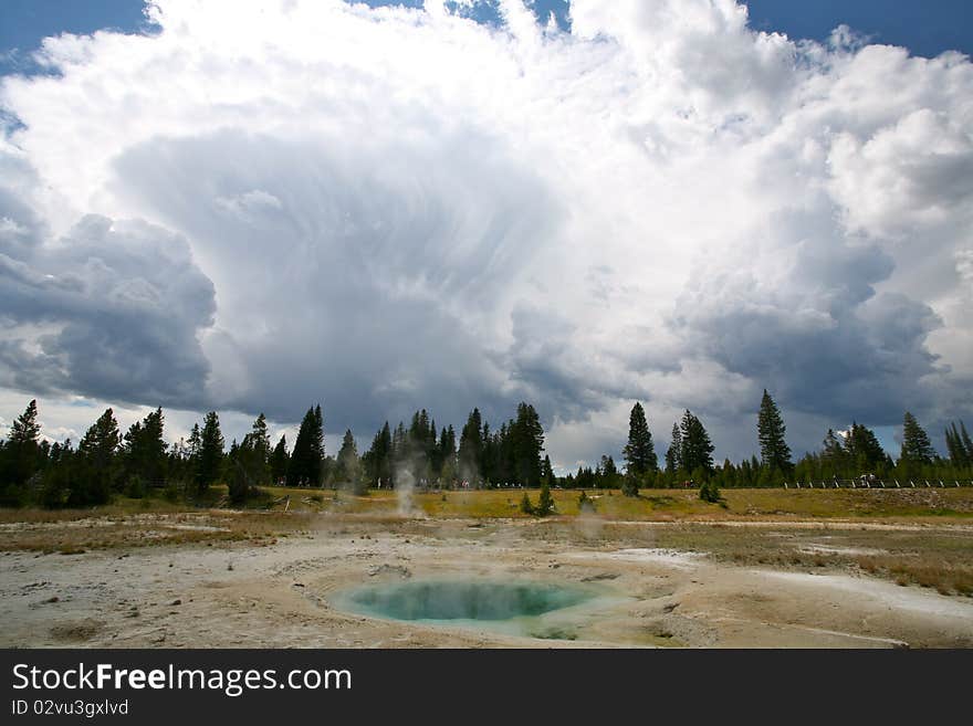 Landscapes of yellow stone national park