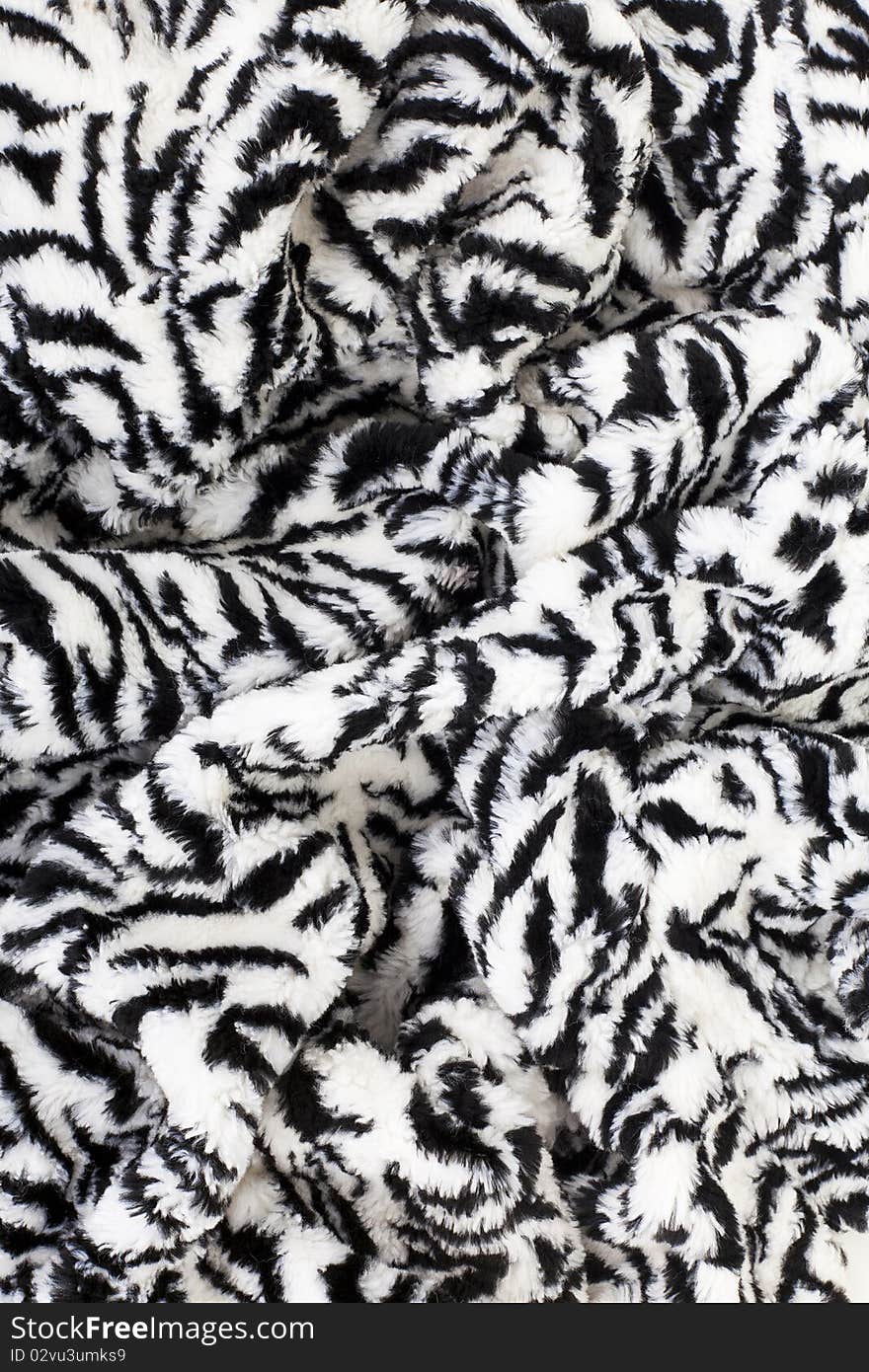 Series. Zebra fabric texture. Black and white