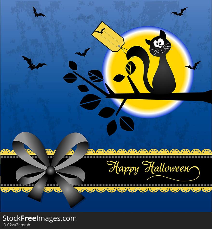 Halloween greeting card