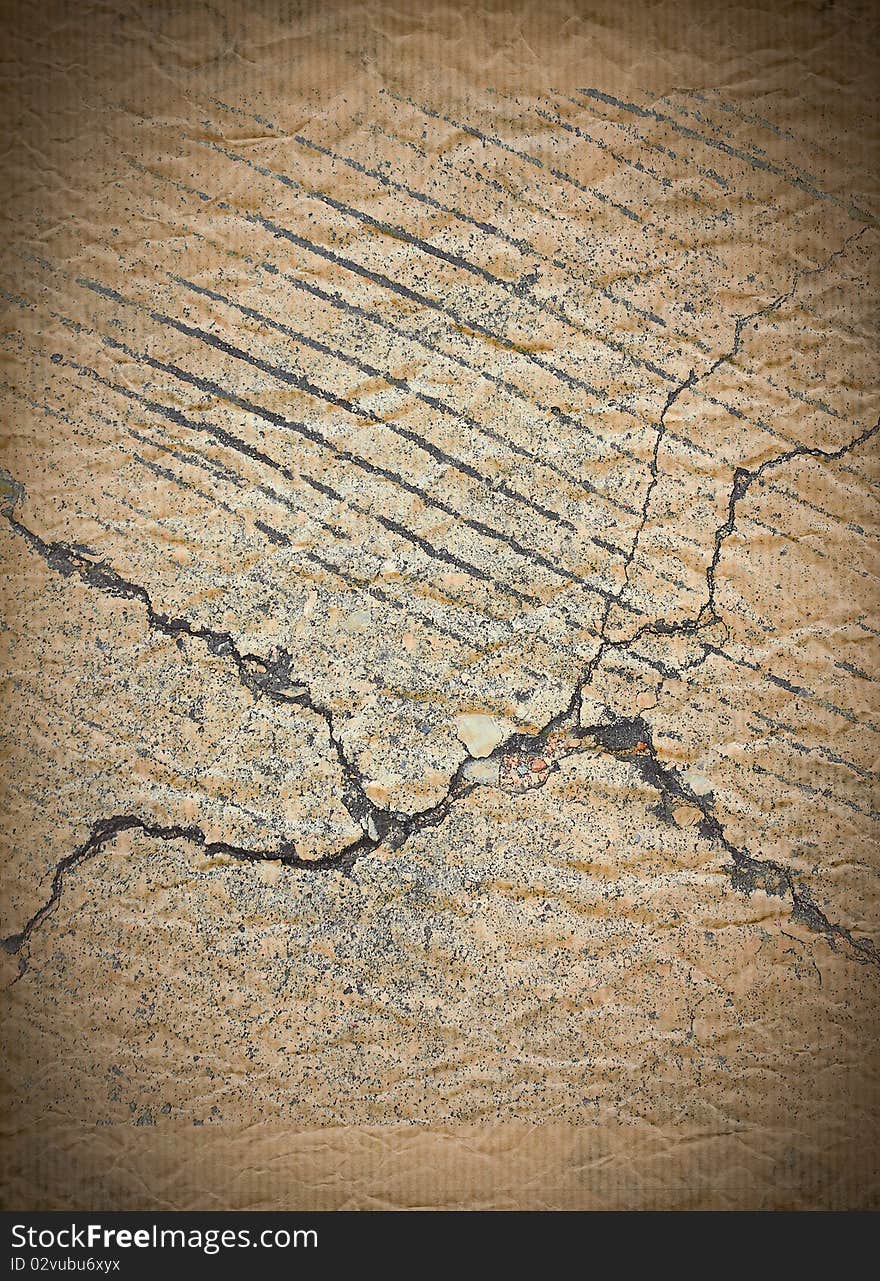 Cracked cement grunge background