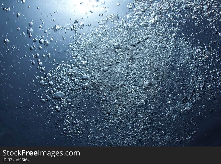 Water texture with bubbles