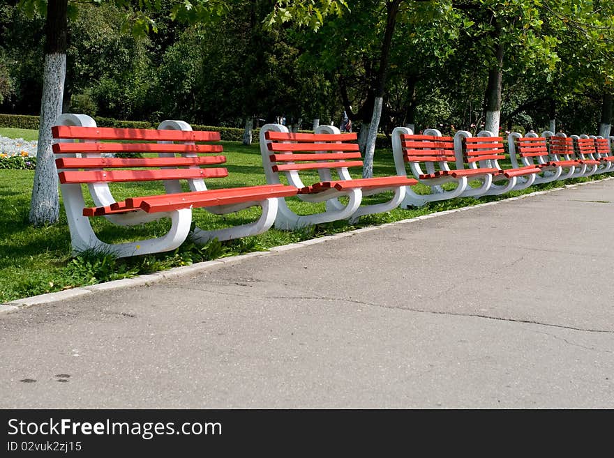 Red Benches