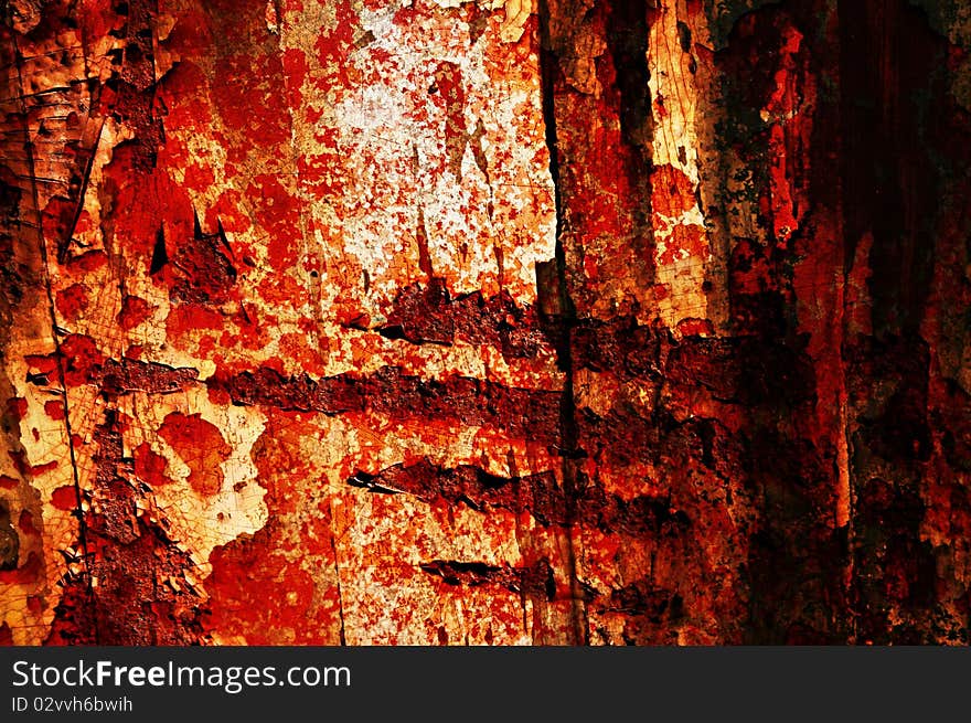 Some corroded industrial structure in various color