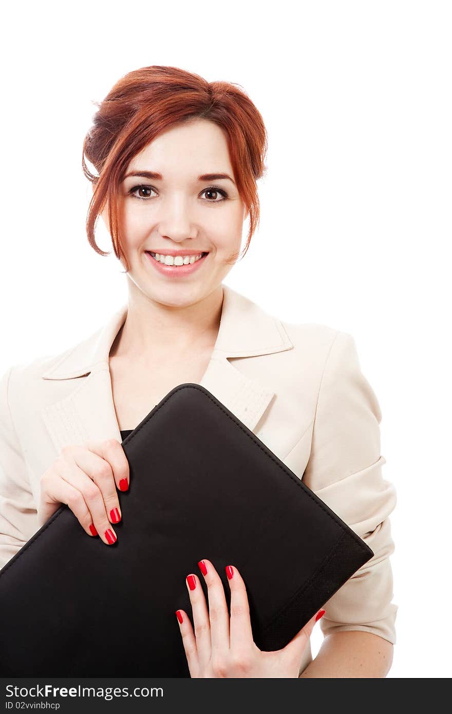 Girl with folder