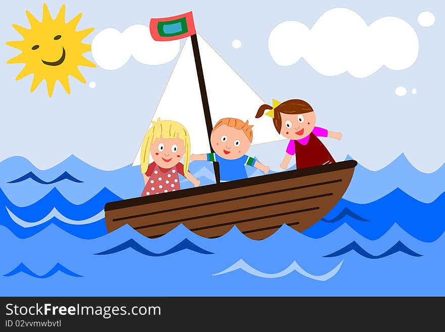 Sailing children